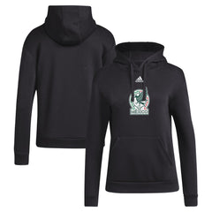 Mexico National Team Women's Crest Pullover Hoodie - Black | Adidas shop
