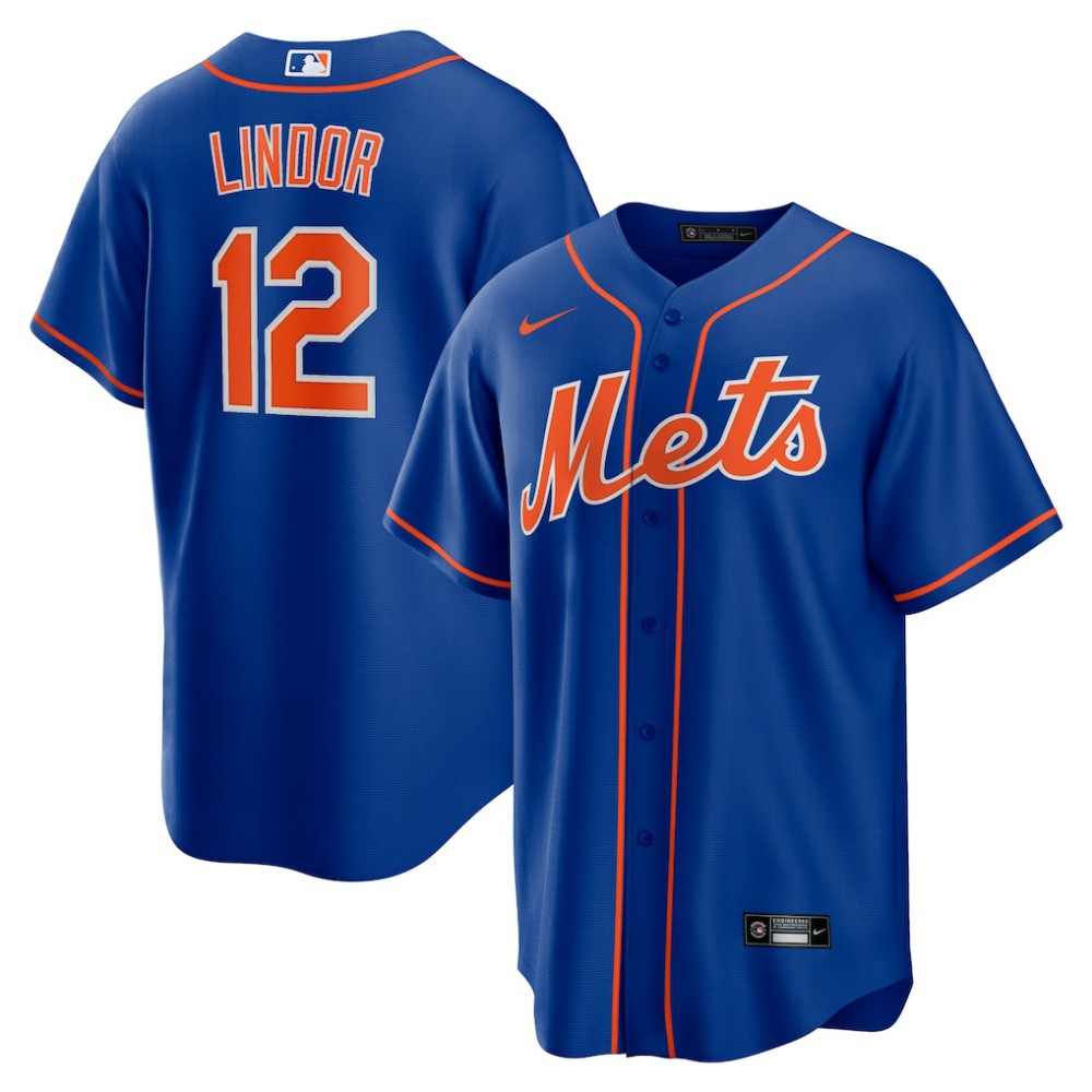 Francisco Lindor New York Mets Big & Tall Alternate Replica Player Jersey - Royal | Nike