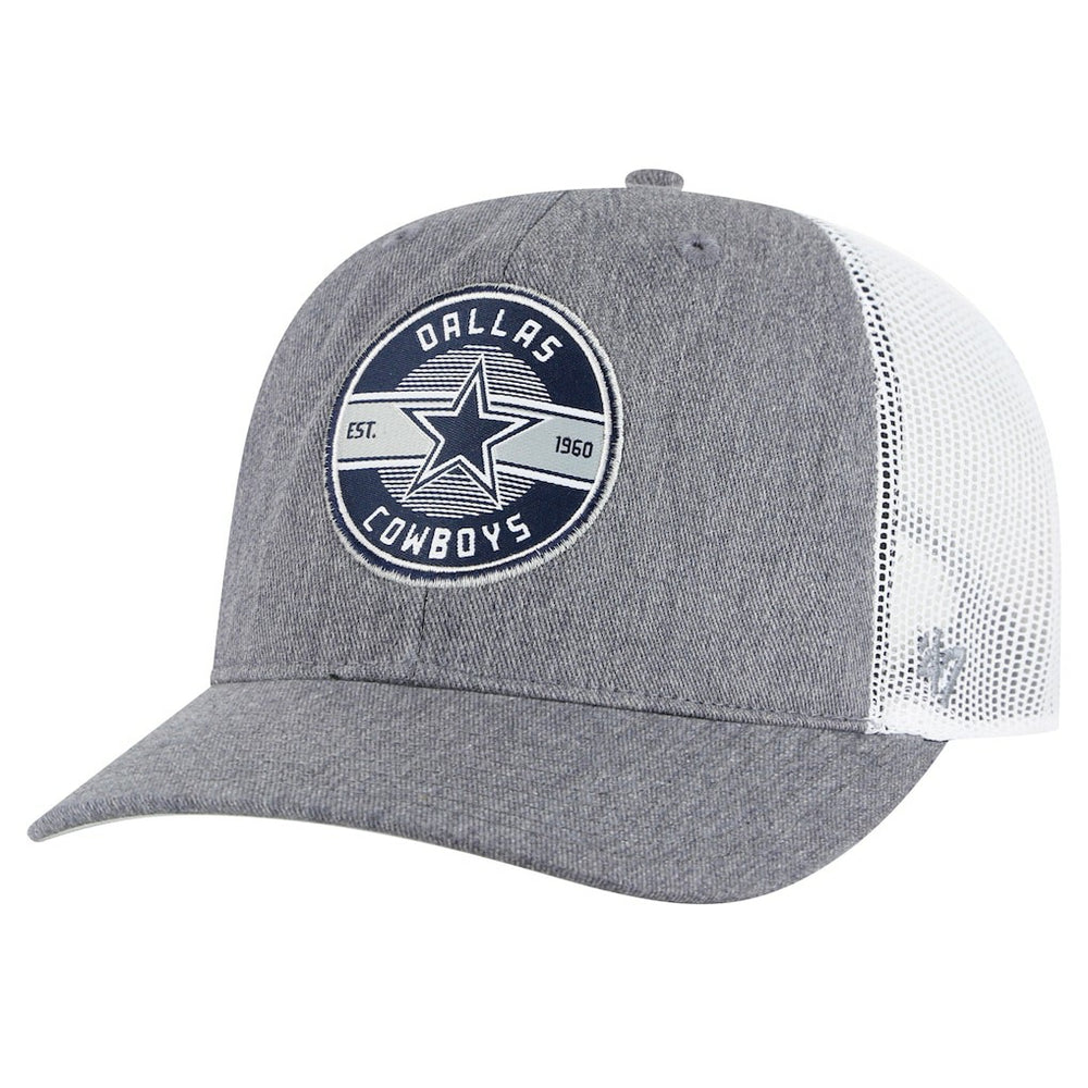 Dallas Cowboys '47 Hash Mark Trucker Adjustable Hat - Heather Gray cheap