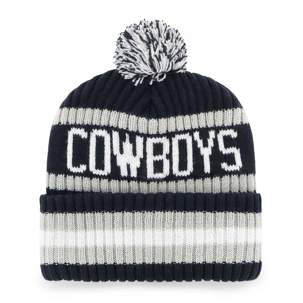 Dallas Cowboys '47 Bering Cuffed Knit Hat with Pom - Navy on sale