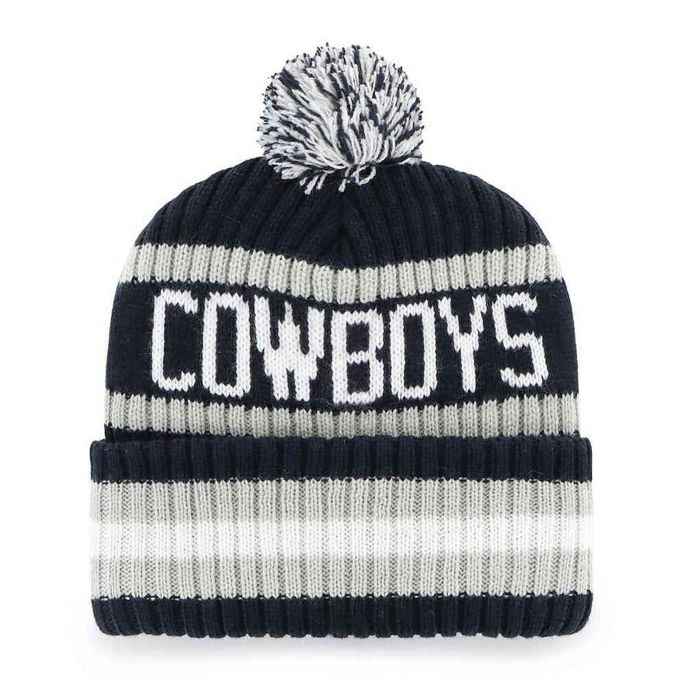 Dallas Cowboys '47 Bering Cuffed Knit Hat with Pom - Navy on sale