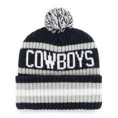 Dallas Cowboys '47 Bering Cuffed Knit Hat with Pom - Navy on sale