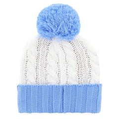 Dallas Cowboys '47 Women's Luminance Cuffed Knit Hat with Pom - White/Light Blue cheap