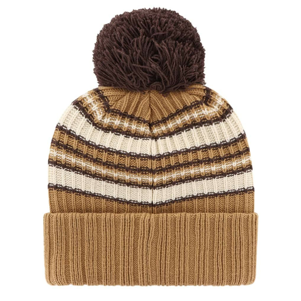 Dallas Cowboys '47 Women's Espresso Cuffed Knit Hat with Pom - Brown for sale