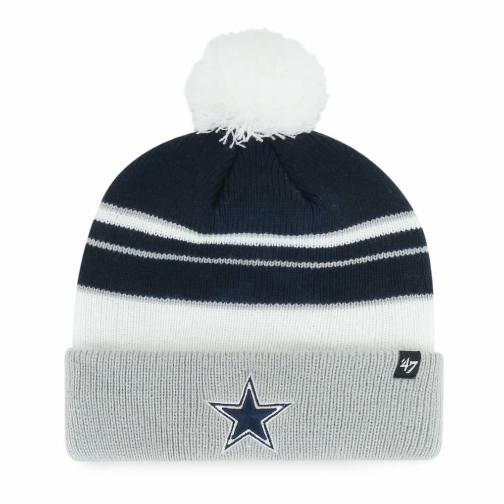 Dallas Cowboys '47 Youth Peewee Cuffed Knit Hat with Pom - Navy discount