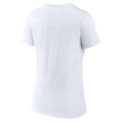 Detroit Lions Women's Lock Up V-Neck T-Shirt - White outlet