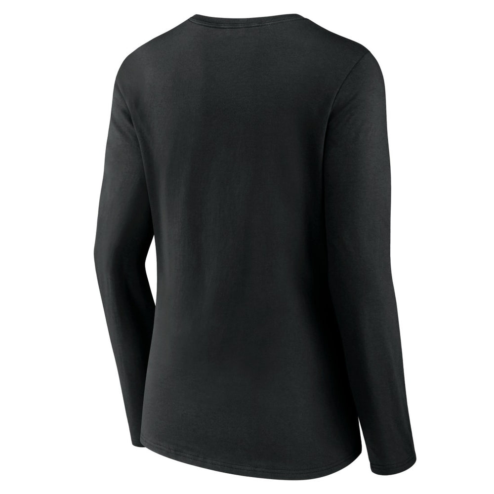 Detroit Lions Women's Victory Script V-Neck Long Sleeve T-Shirt - Black for sale