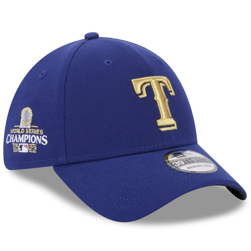 Texas Rangers 2024 Gold Collection 39THIRTY Flex Hat - Royal | New Era
