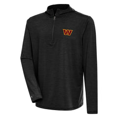 Washington Commanders Antigua Tidy Quarter-Zip Pullover Hoodie - Heather Black outlet