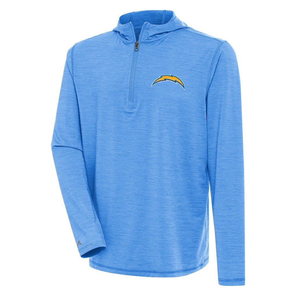 Los Angeles Chargers Antigua Tidy Quarter-Zip Pullover Hoodie - Heather Powder Blue outlet