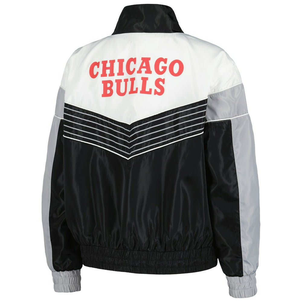 Chicago Bulls The Wild Collective Women's Courtside Half-Zip Track Jacket - Black cheap