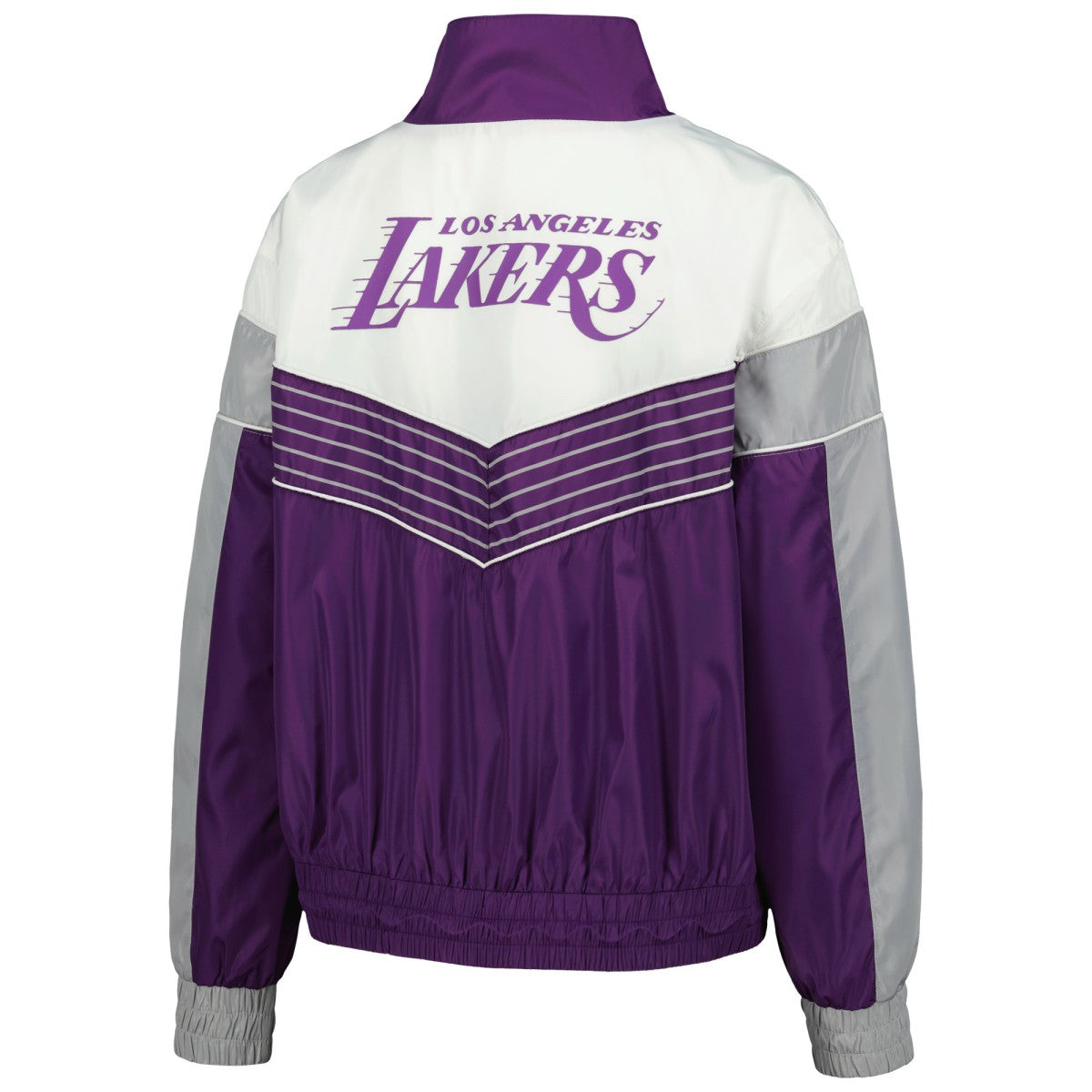 Los Angeles Lakers The Wild Collective Women's Courtside Half-Zip Track Jacket - Purple shop