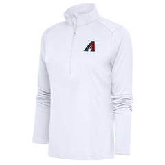 Arizona Diamondbacks Antigua Women's  Tribute Half-Zip Pullover Top - White