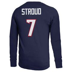 C.J. Stroud Houston Texans Majestic Threads Name & Number Long Sleeve T-Shirt – Navy on sale