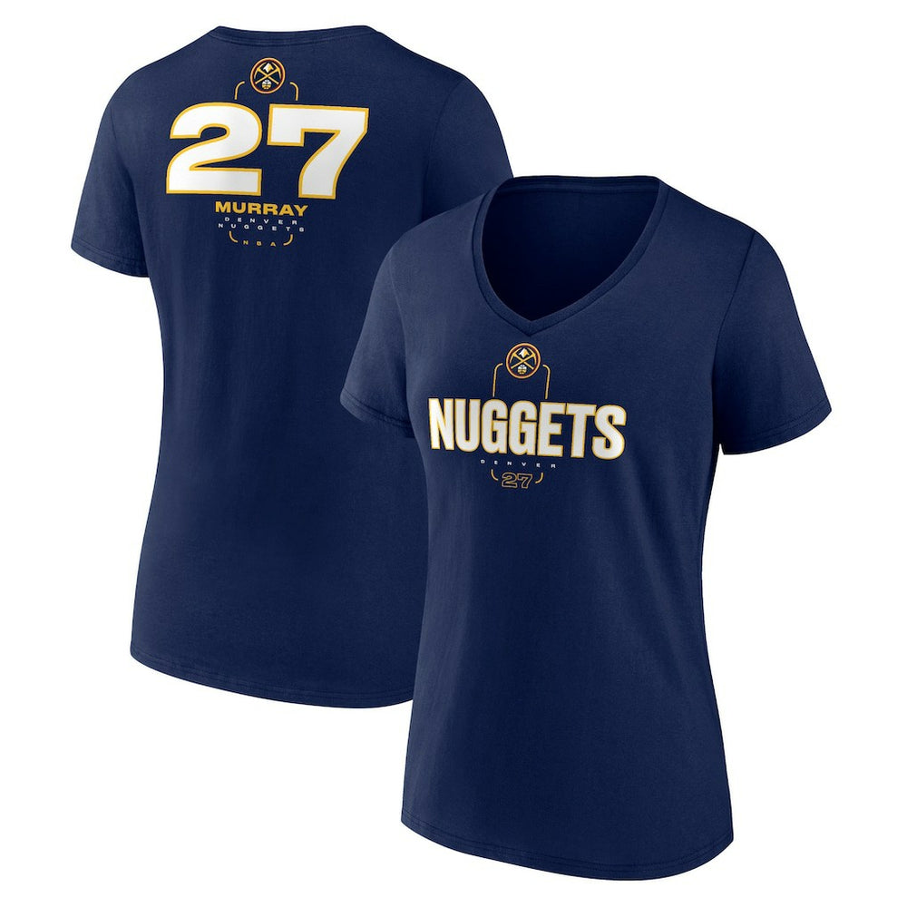 Jamal Murray Denver Nuggets Women's Behind The Back Name & Number V-Neck T-Shirt sale - Navy discount