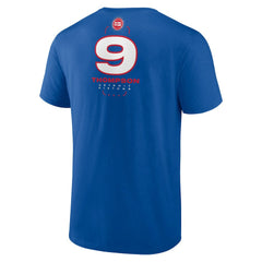 Ausar Thompson Detroit Pistons Behind The Back Name & Number T-Shirt sale - Blue outlet