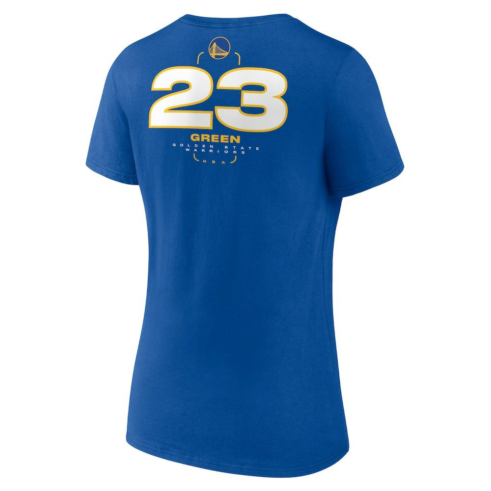 Draymond Green Golden State Warriors Women's Behind The Back Name & Number V-Neck T-Shirt sale - Royal cheap