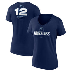 Ja Morant Memphis Grizzlies Women's Behind The Back Name & Number V-Neck T-Shirt - Navy cheap