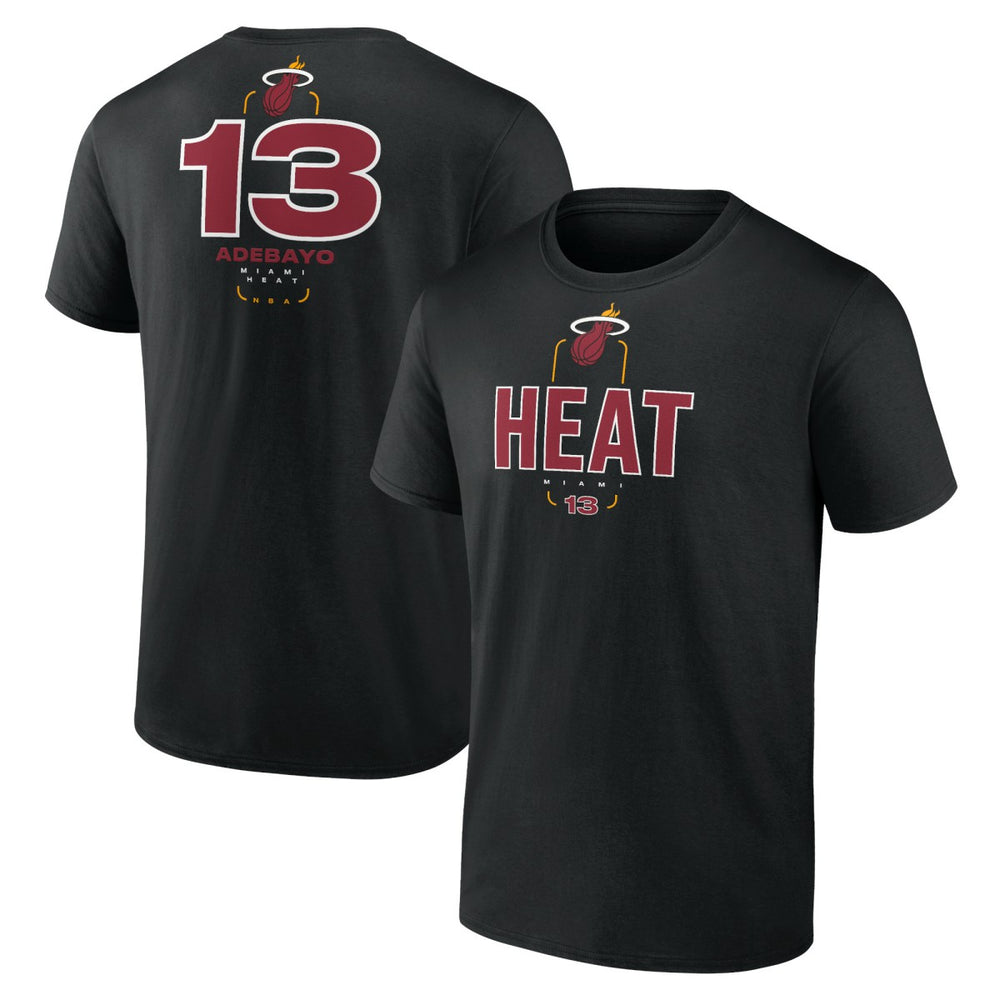 Bam Adebayo Miami Heat Behind The Back Name & Number T-Shirt - Black discount