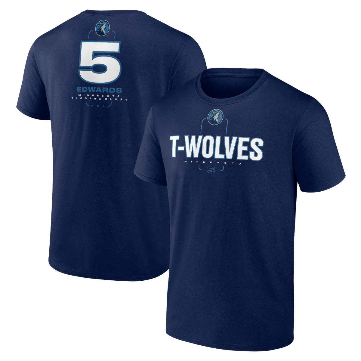 Anthony Edwards Minnesota Timberwolves Behind The Back Name & Number T-Shirt - Navy cheap