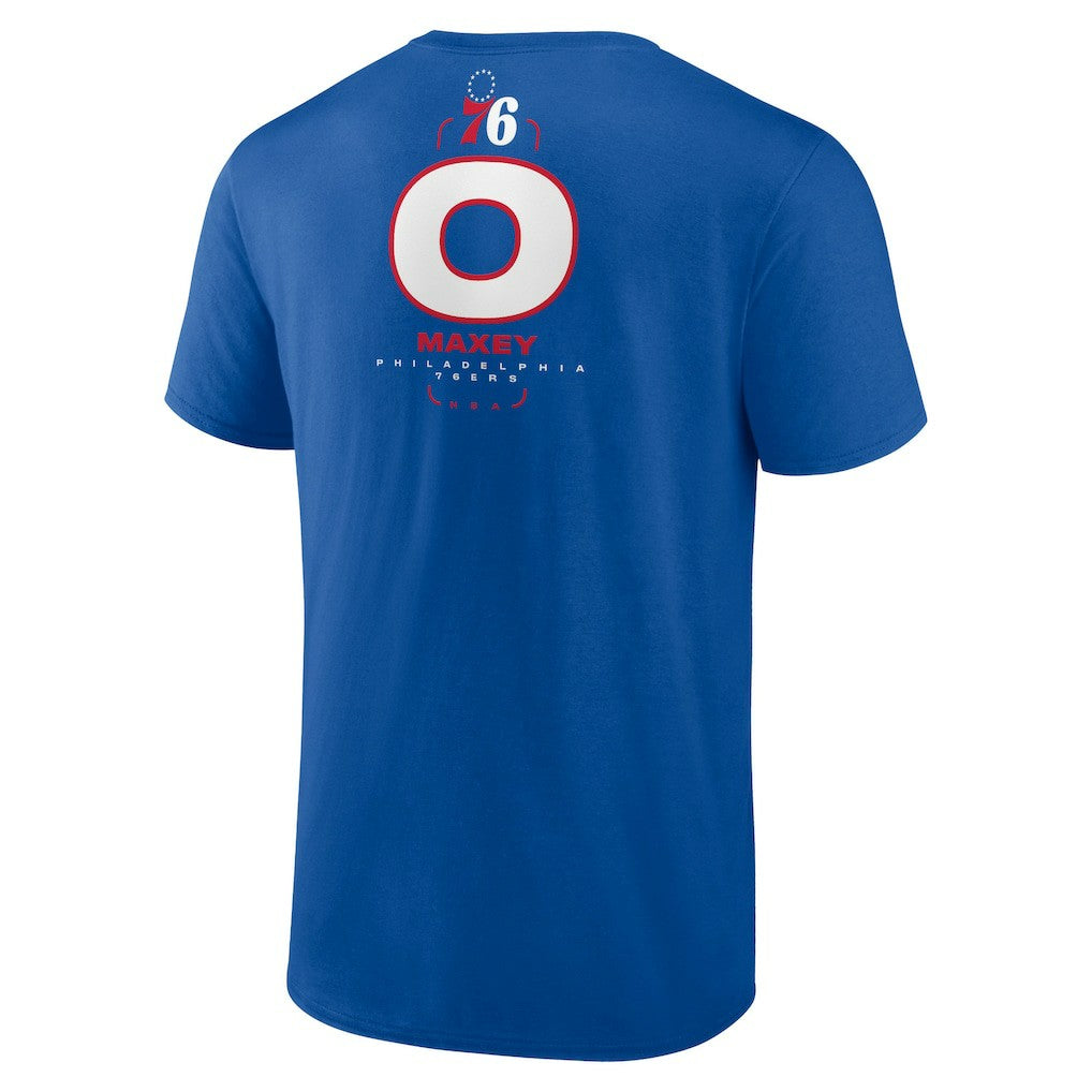 Tyrese Maxey Philadelphia 76ers Behind The Back Name & Number T-Shirt - Royal on sale