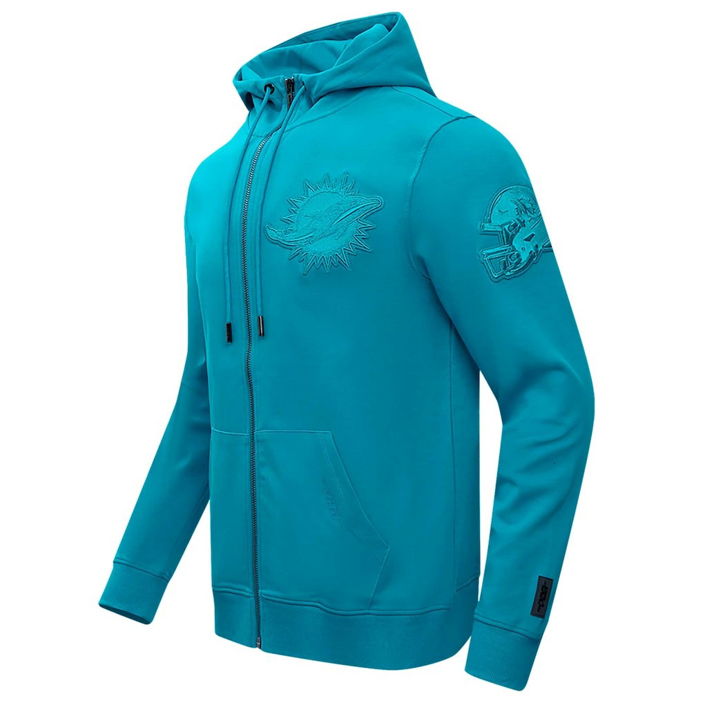 Miami Dolphins Pro Standard Triple Tonal Full-Zip Hoodie - Aqua sale