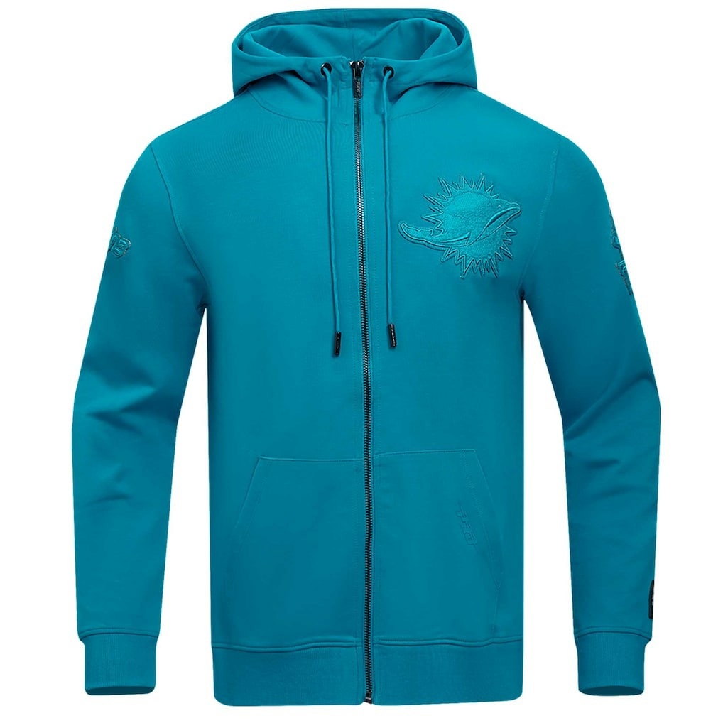 Miami Dolphins Pro Standard Triple Tonal Full-Zip Hoodie - Aqua sale