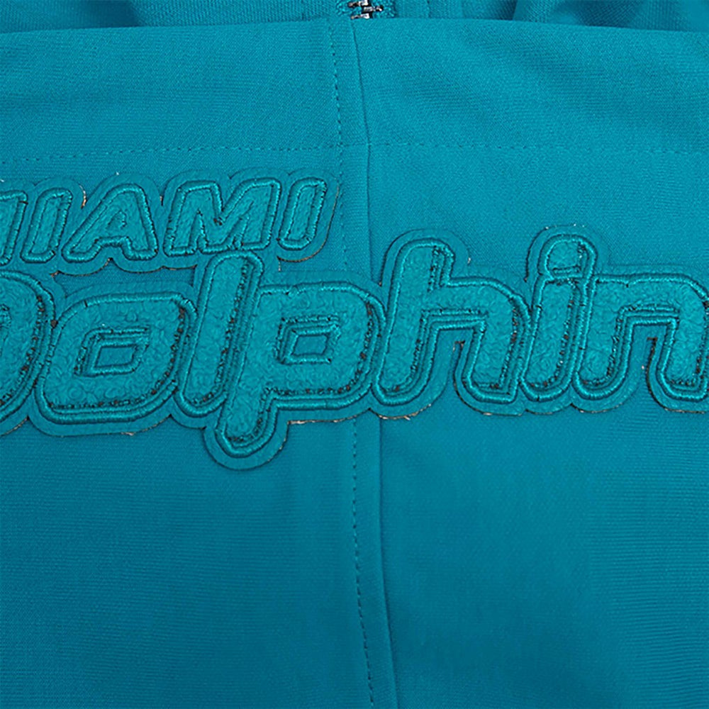 Miami Dolphins Pro Standard Triple Tonal Full-Zip Hoodie - Aqua sale
