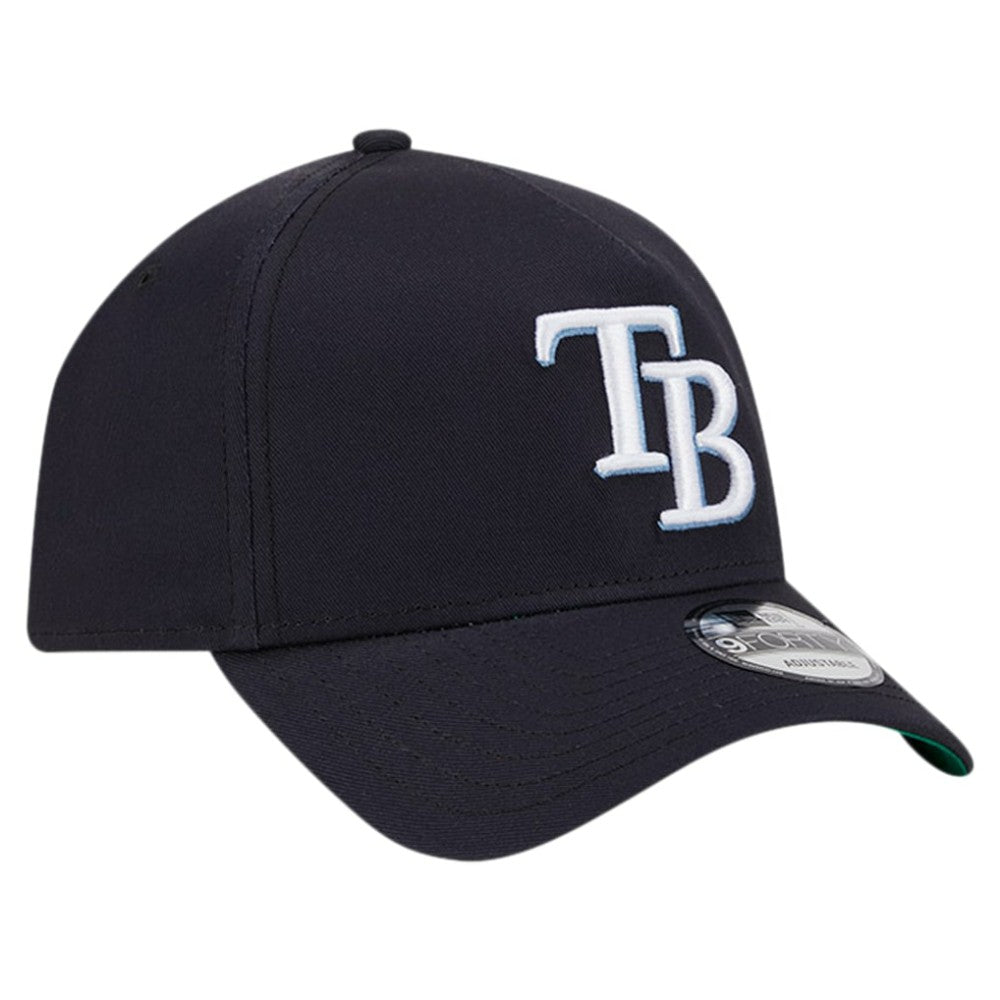 Tampa Bay Rays Team Color A-Frame 9FORTY Adjustable Hat - Navy | New Era