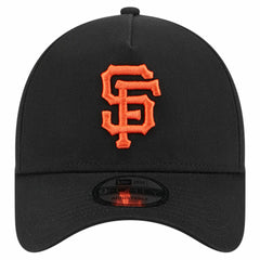 San Francisco Giants Team Color A-Frame 9FORTY Adjustable Hat - Black | New Era