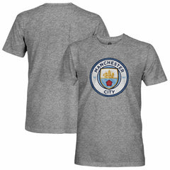 Manchester City 1863FC Tri-Blend Color Crest T-Shirt - Heather Gray discount