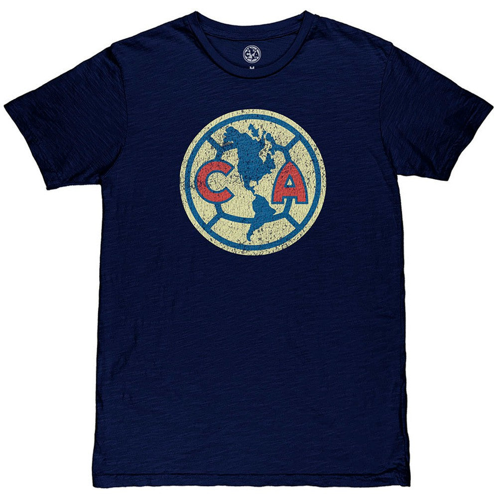 Club America 1863FC Color Crest Slub T-Shirt - Navy on sale