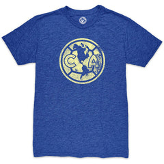 Club America 1863FC Mono Crest Twisted Tri-Blend Slub T-Shirt - Heather Royal outlet
