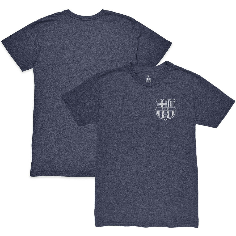 Barcelona 1863FC Front Back Date Twisted Tri-Blend T-Shirt - Heather Navy cheap