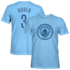 Rúben Dias Manchester City 1863FC Player Name & Number Twisted Tri-Blend Slub T-Shirt - Sky Blue cheap