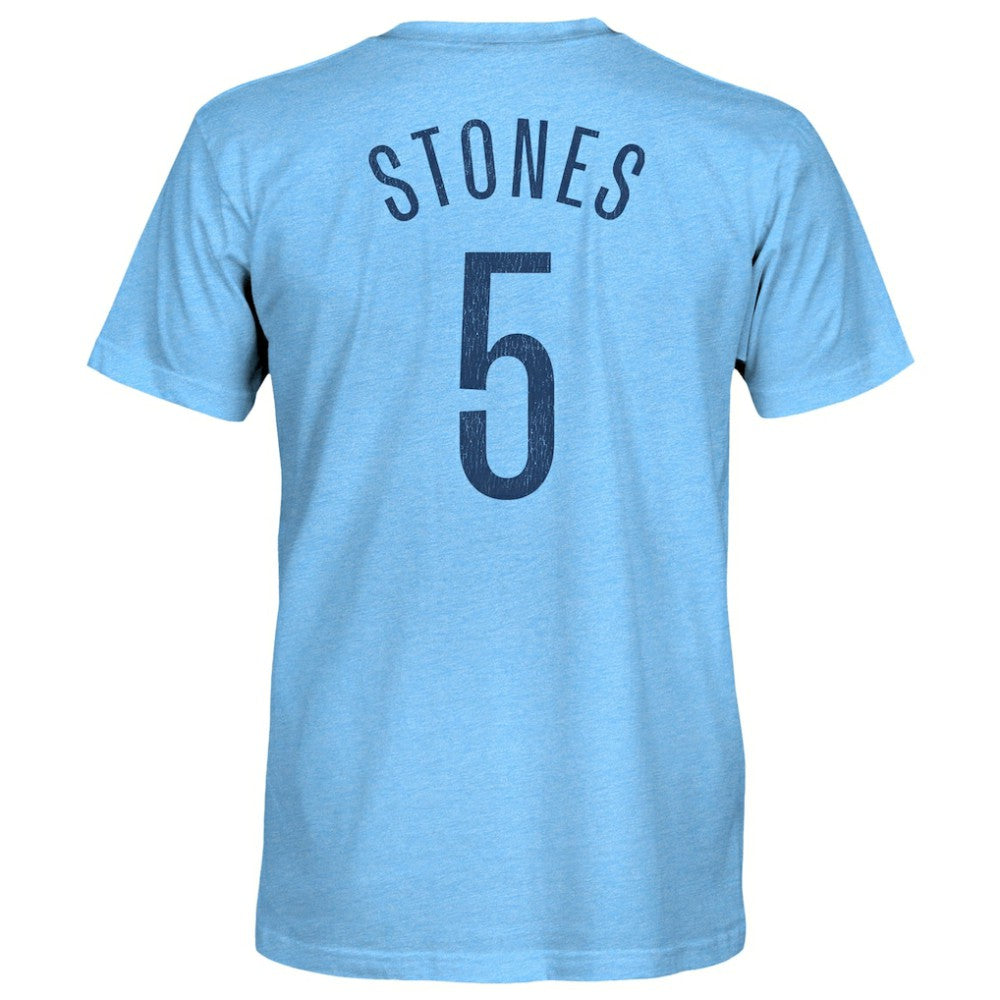 John Stones Manchester City 1863FC Player Name & Number Twisted Tri-Blend Slub T-Shirt - Sky Blue online
