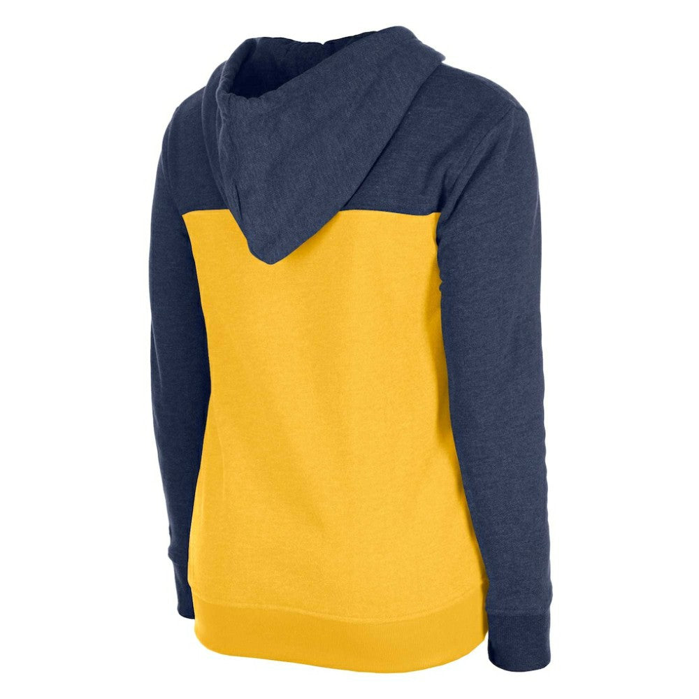 Milwaukee Brewers Women's Color Block Full-Zip Hoodie Jacket - Navy | New Era