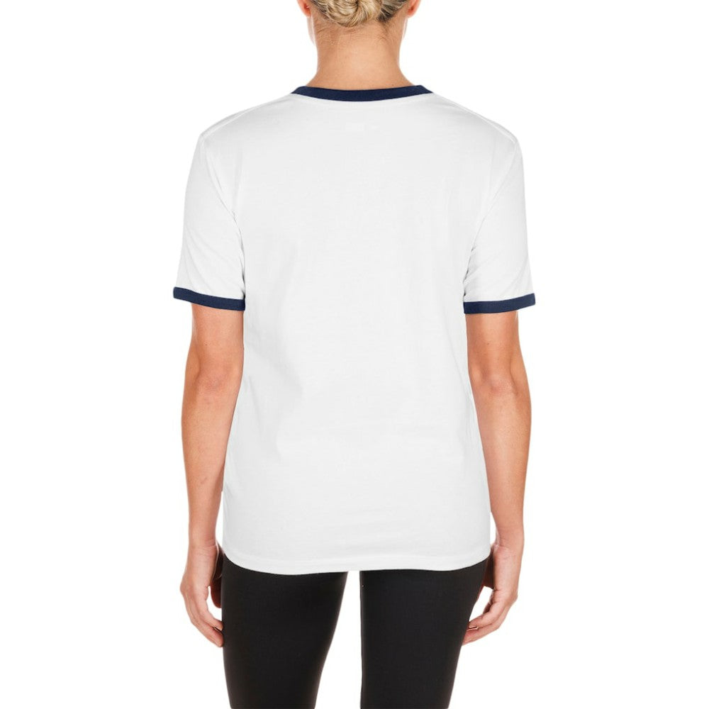 Atlanta Braves Women's Oversized Ringer T-Shirt - White | New Era