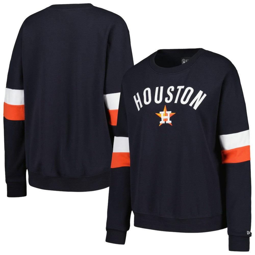 Houston Astros Women's Game Day Crew Pullover Sweatshirt - Navy | New Era