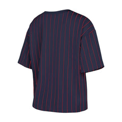 Boston Red Sox Women's Boxy Pinstripe T-Shirt - Navy | New Era