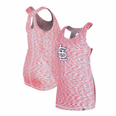St. Louis Cardinals Women's Space Dye Keyhole Back Tank Top - Red | New Era