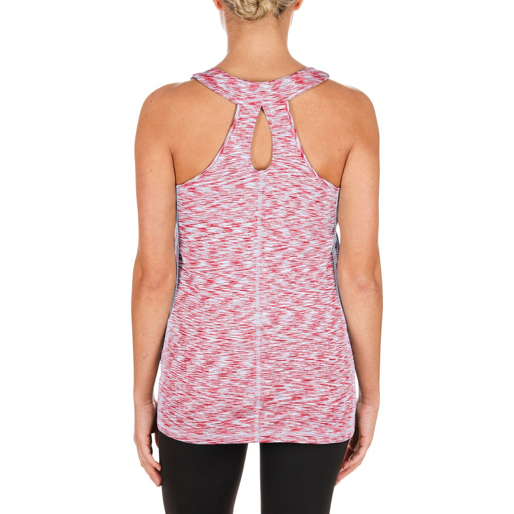 St. Louis Cardinals Women's Space Dye Keyhole Back Tank Top - Red | New Era
