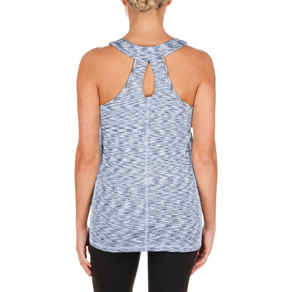 Boston Red Sox Women's Space Dye Keyhole Back Tank Top - Navy | New Era