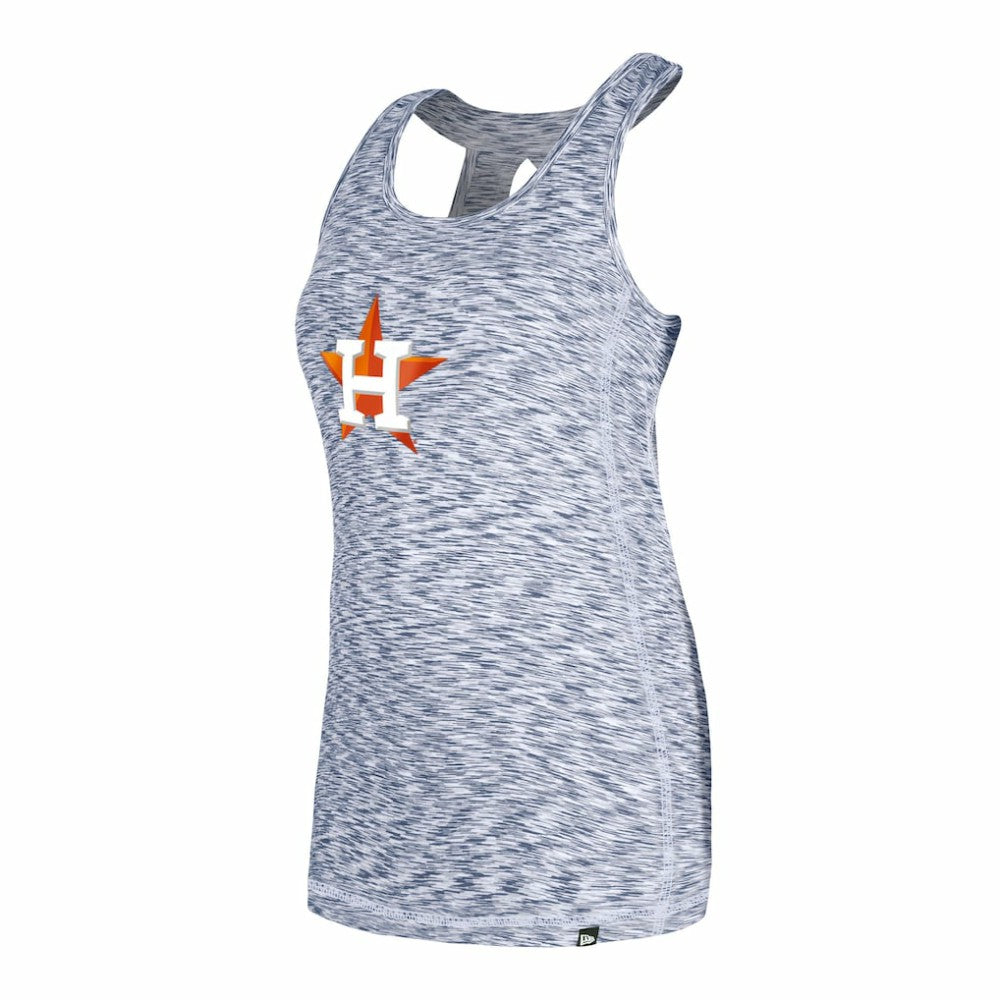Houston Astros Women's Space Dye Keyhole Back Tank Top - Navy | New Era