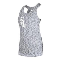Chicago White Sox Women's Space Dye Keyhole Back Tank Top - Black | New Era