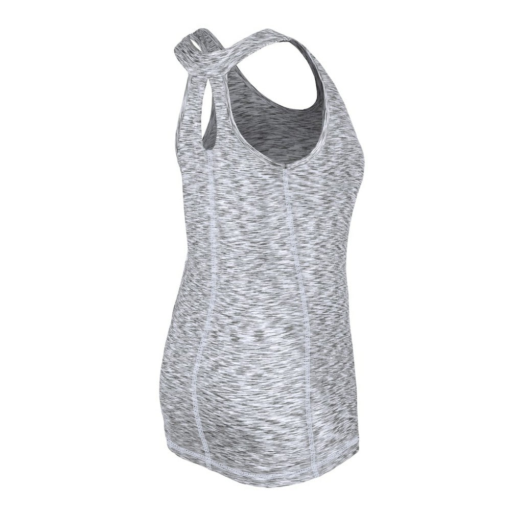 Chicago White Sox Women's Space Dye Keyhole Back Tank Top - Black | New Era