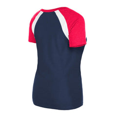 St. Louis Cardinals Women's Heathered Raglan V-Neck T-Shirt - Navy | New Era