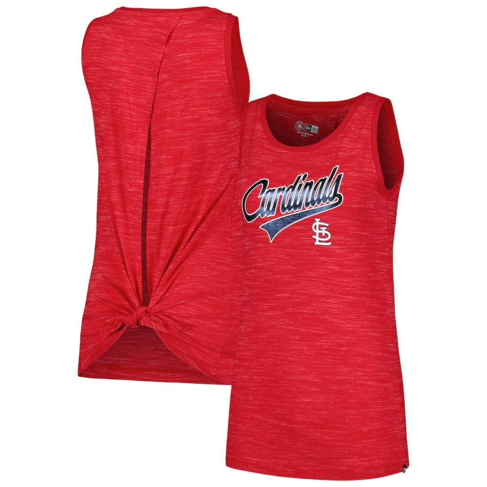 St. Louis Cardinals Women's Space-Dye Active Tank Top - Red | New Era