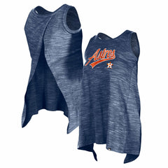 Houston Astros Women's Space-Dye Active Tank Top - Navy | New Era