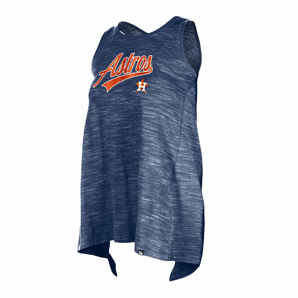 Houston Astros Women's Space-Dye Active Tank Top - Navy | New Era
